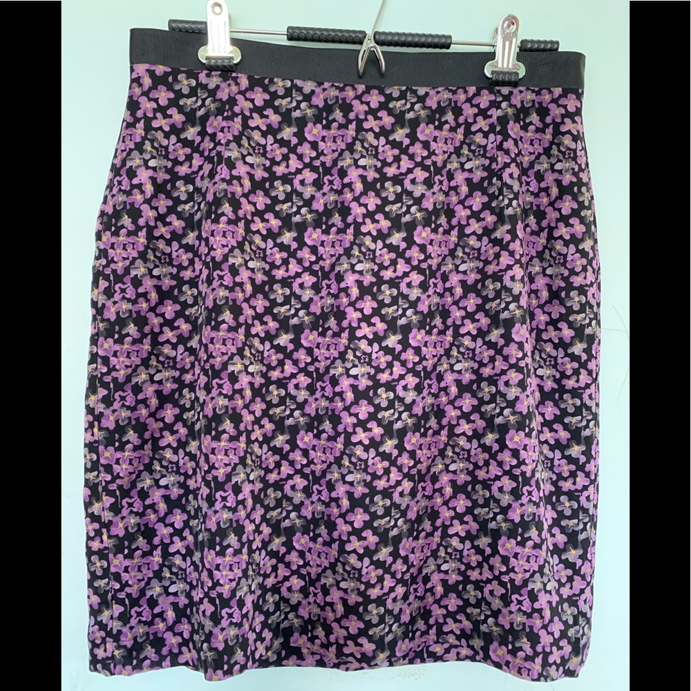 InWear black ladybird silk skirt. Lined